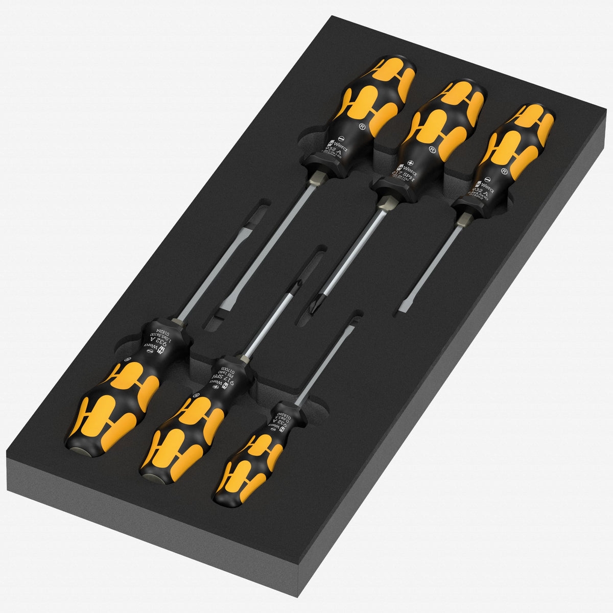 Wera 150170 Kraftform Foam Insert Series 900 Chiseldriver Set 1, 6 Pieces - WR150170 - KC Tool