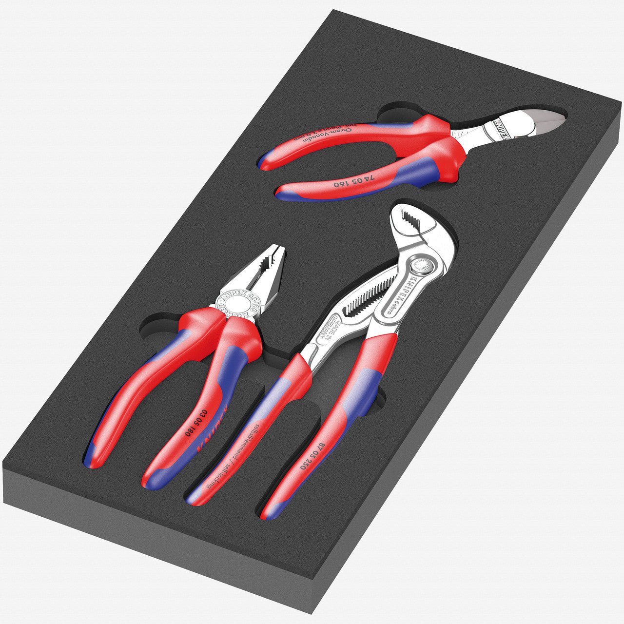 Wera 150180 Foam Insert KNIPEX Pliers Set 1, 3 Pieces - WR150180 - KC Tool