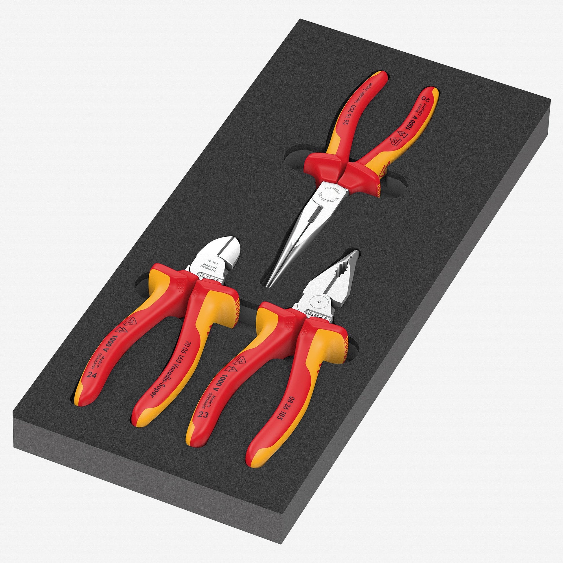 Wera 150184 Foam Insert Knipex Pliers VDE Set 1, 3 Pieces - WR150184 - KC Tool