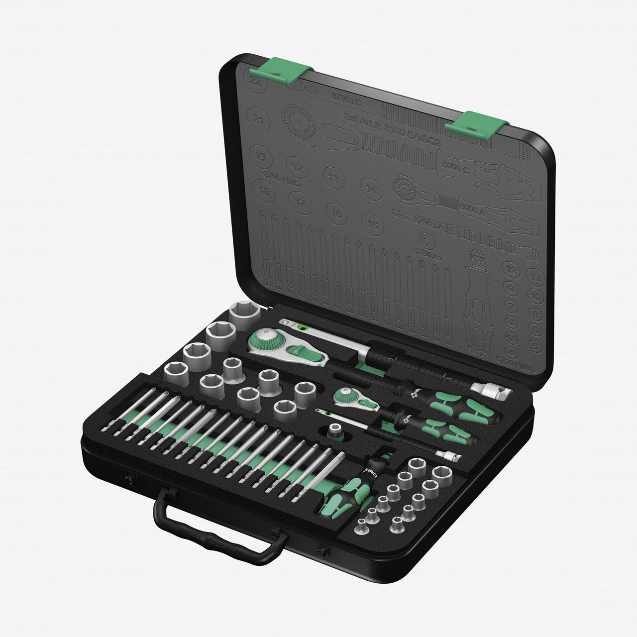 Wera 160785 Zyklop Ratchet 1/4" Drive and 1/2" Drive Metric Set - WR160785 - KC Tool