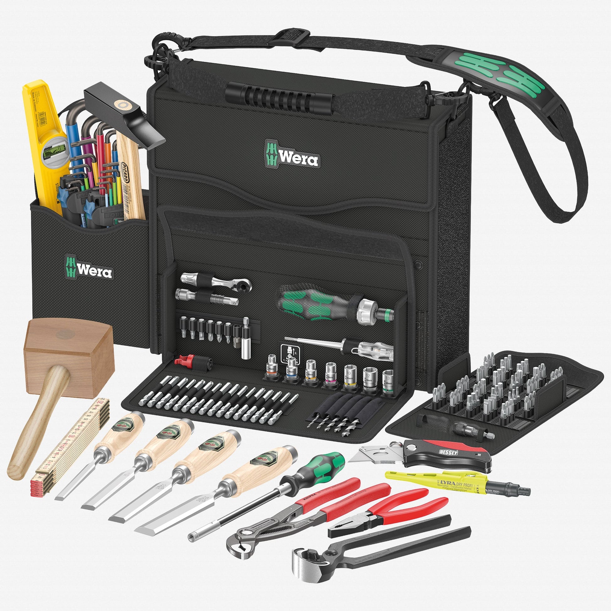 Wera 2go H 1 Tool Set for Wood Applications, 134 Pieces - WR134011 - KC Tool