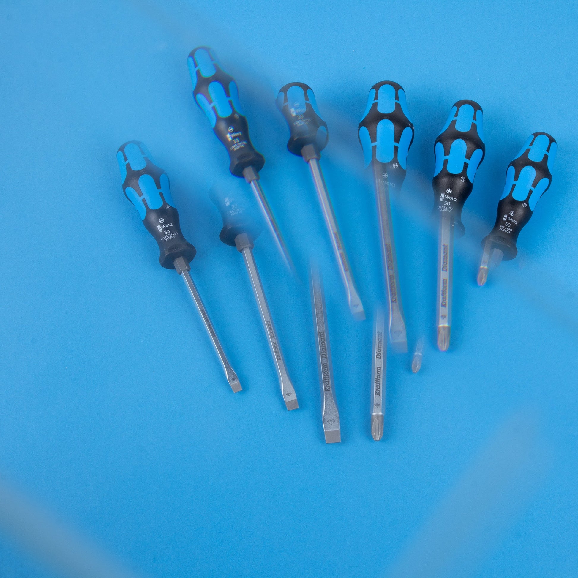 Wera 300152 Diamond Rocko Kraftform Screwdriver Set, 6 Pieces - WR300152 - KC Tool