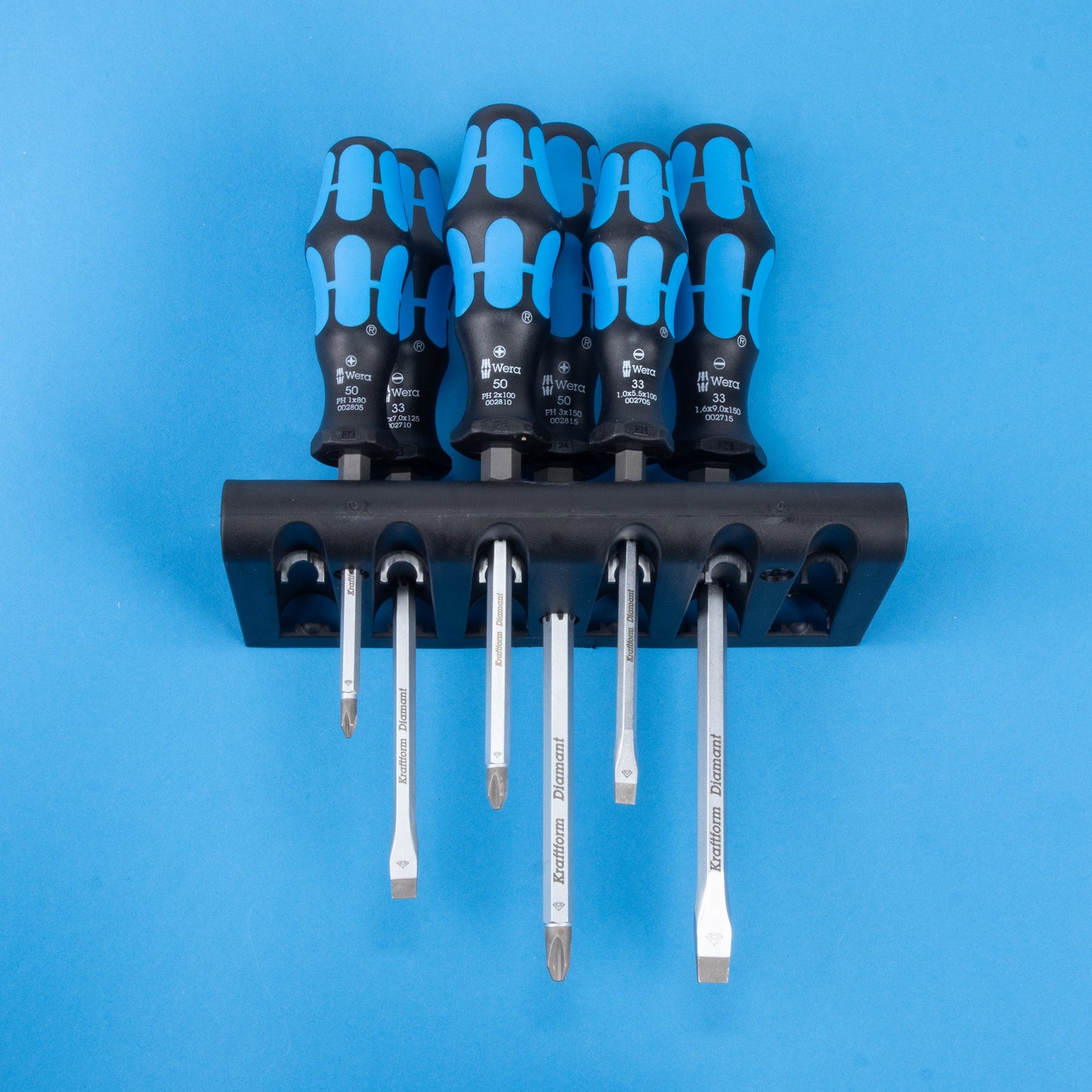 Wera 300152 Diamond Rocko Kraftform Screwdriver Set, 6 Pieces - WR300152 - KC Tool