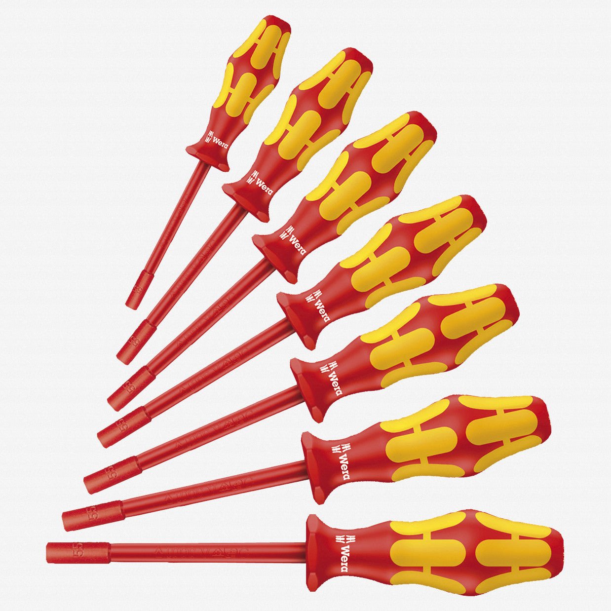 Wera 345201 VDE Insulated SAE Nut Driver Set - WR345201 - KC Tool