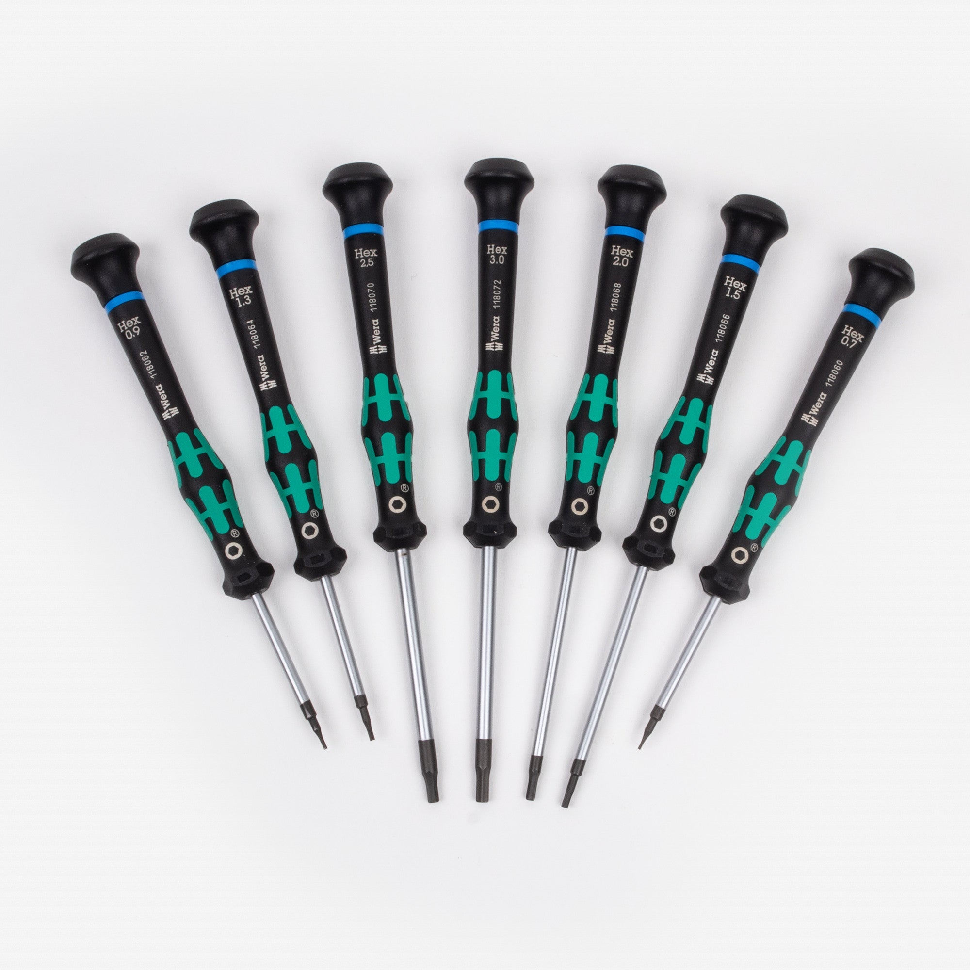 Wera 345273 Kraftform Micro Hex Metric Precision Screwdriver Set - WR345273 - KC Tool