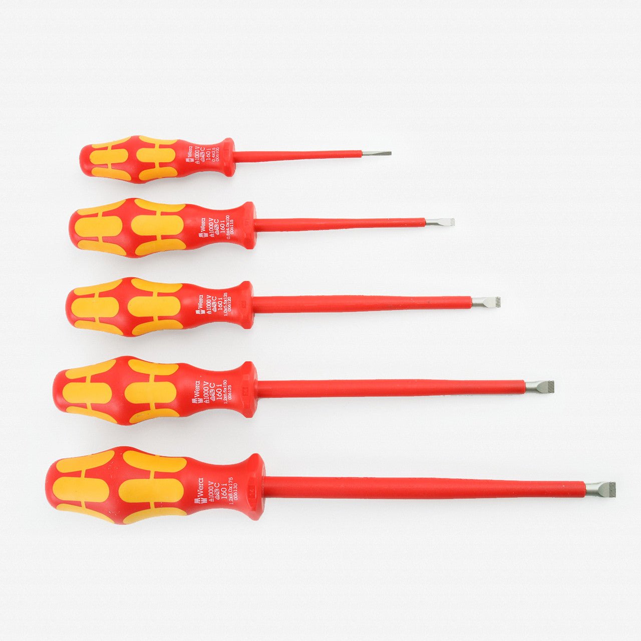 Wera 346275 VDE Insulated Slotted Screwdriver Set - WR346275 - KC Tool