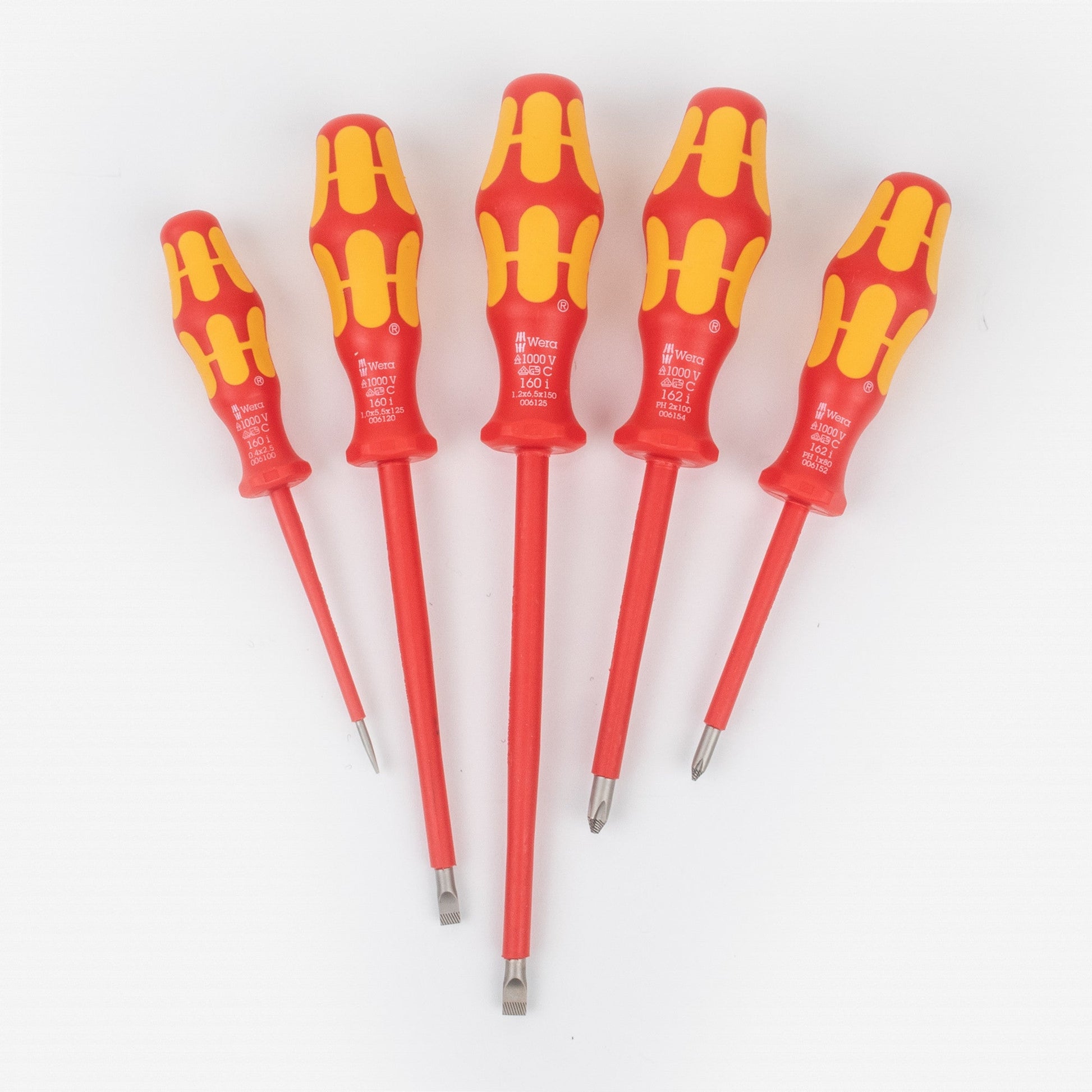 Wera 346276 VDE Insulated Slotted and Phillips Screwdriver Set - WR346276 - KC Tool