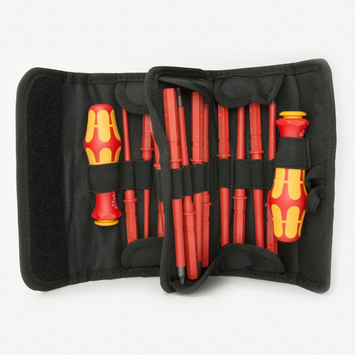 Wera 347108 Kraftform Kompakt VDE 60 i/62 i/68 i/18 Slotted/Phillips/Square/Cabinet Insulated Blade Set - WR347108 - KC Tool