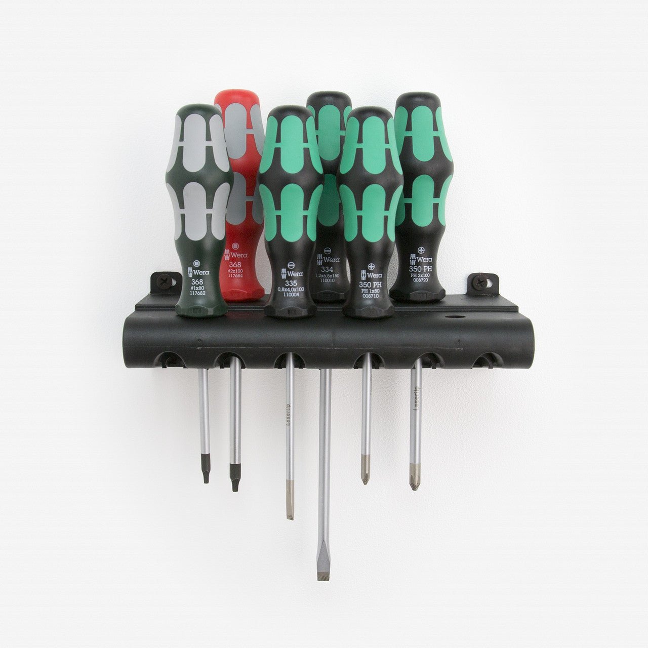 Wera 347778 Kraftform Plus Slotted/Phillips/Square Screwdriver Set + Rack - WR347778 - KC Tool