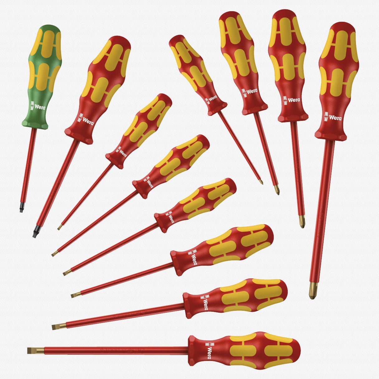 Wera 347900 VDE Insulated Slotted/Phillips/Square Screwdriver Set - WR347900 - KC Tool
