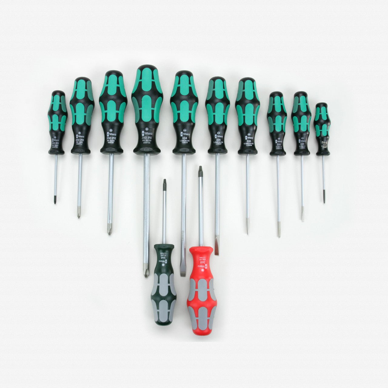 Wera 347901 Kraftform Plus Slotted/Phillips/Square Screwdriver Set - WR347901 - KC Tool