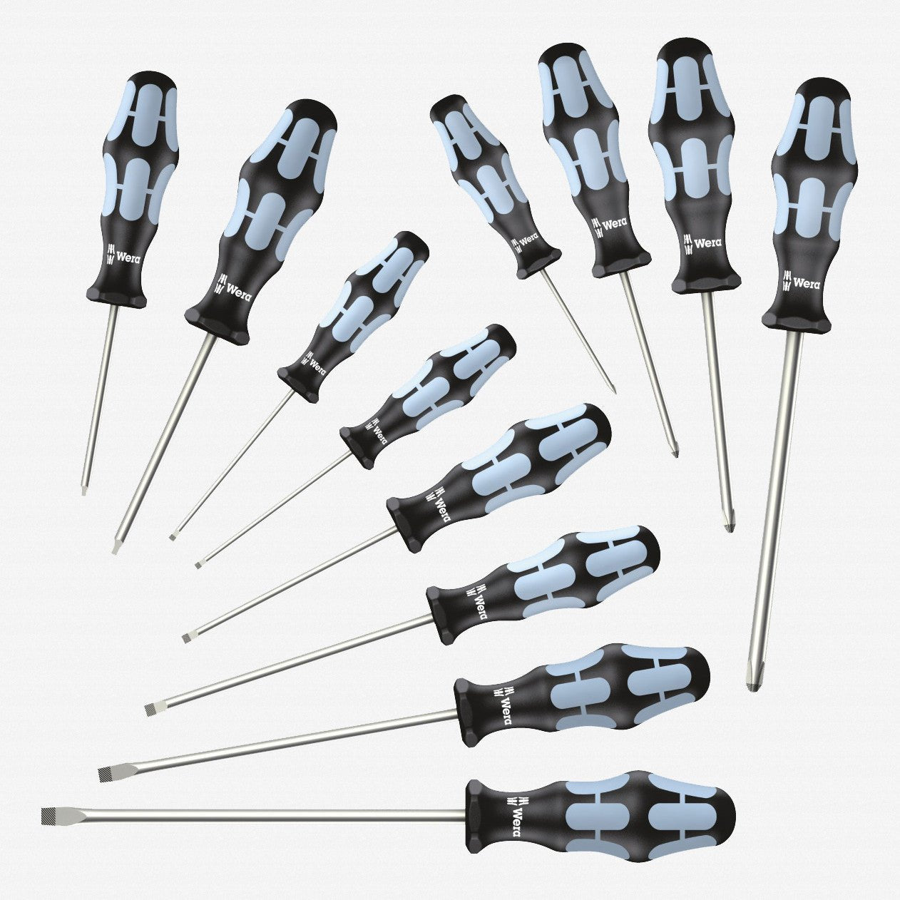 Wera 347903 Stainless Steel Slotted/Phillips/Square Screwdriver Set - WR347903 - KC Tool