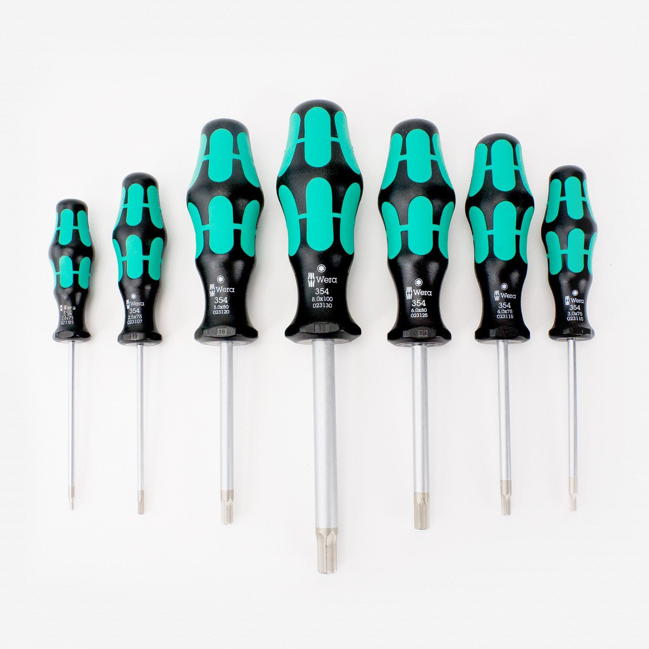 Wera Kraftform Plus Metric Hex Screwdriver Set, 7 Pieces - KCT-WRHEXSET - KC Tool
