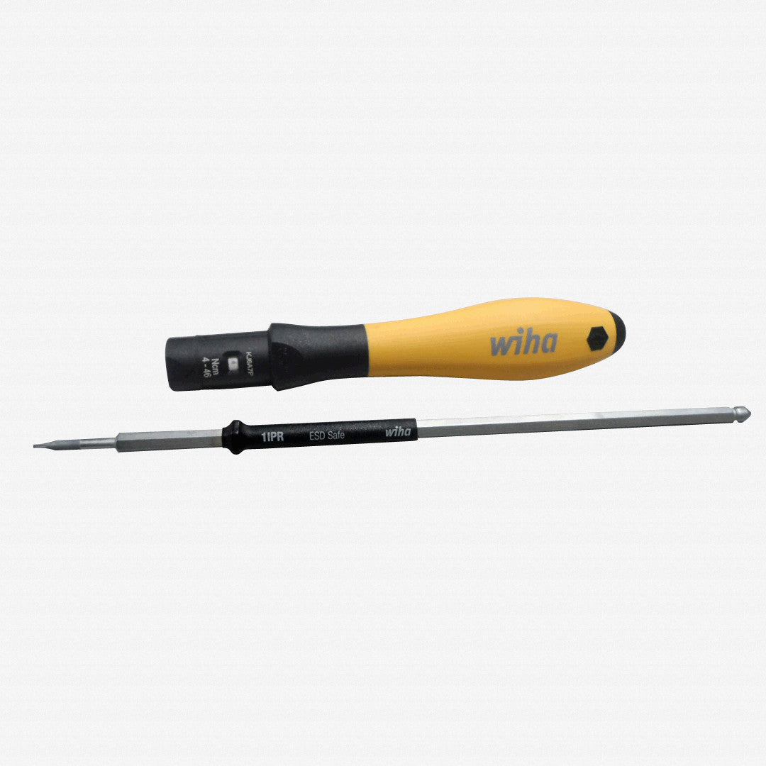 Wiha 28500ipr1 iPhone ESD Safe Adjustable Torque Screwdriver + Pentalobe Blade - 28500ipr1 - KC Tool