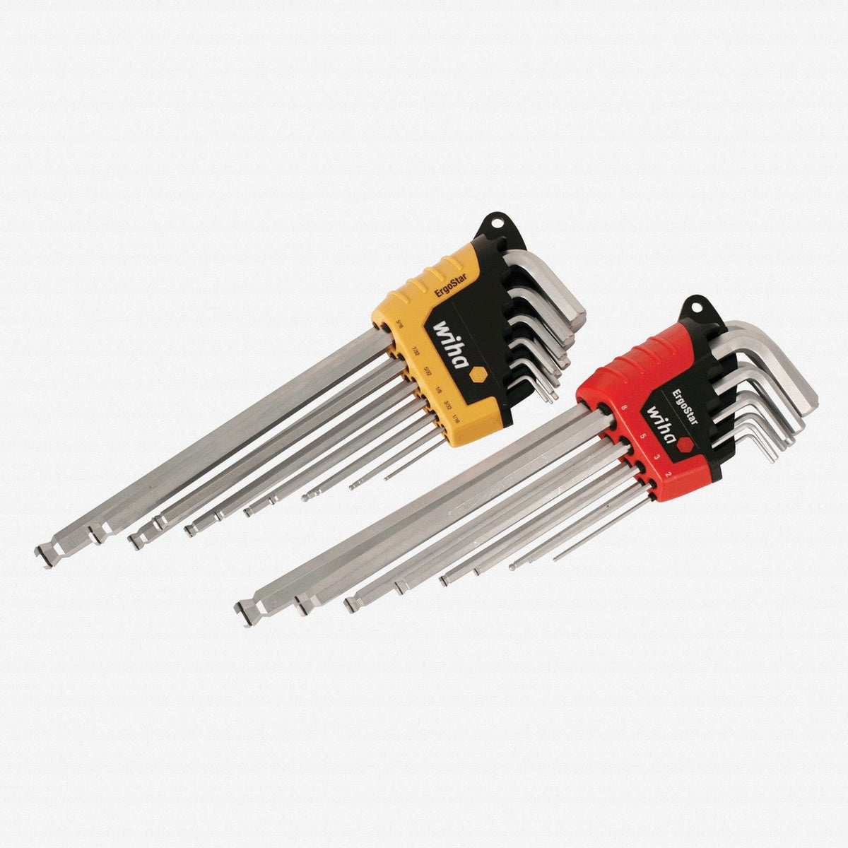Wiha 66992 22 Piece ErgoStar MagicRing Ball End Hex L-Key Inch/Metric Set - 66992 - KC Tool