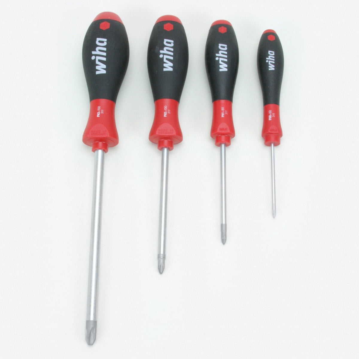 Wiha Custom 4 Piece SoftFinish Phillips Screwdriver Set - 124450PH - KC Tool
