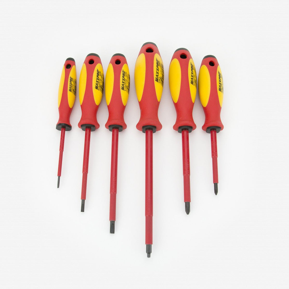 Witte 653740 6 Piece Maxx Insulated Slotted, Phillips, and Square Screwdriver Set - 9T653740 - KC Tool