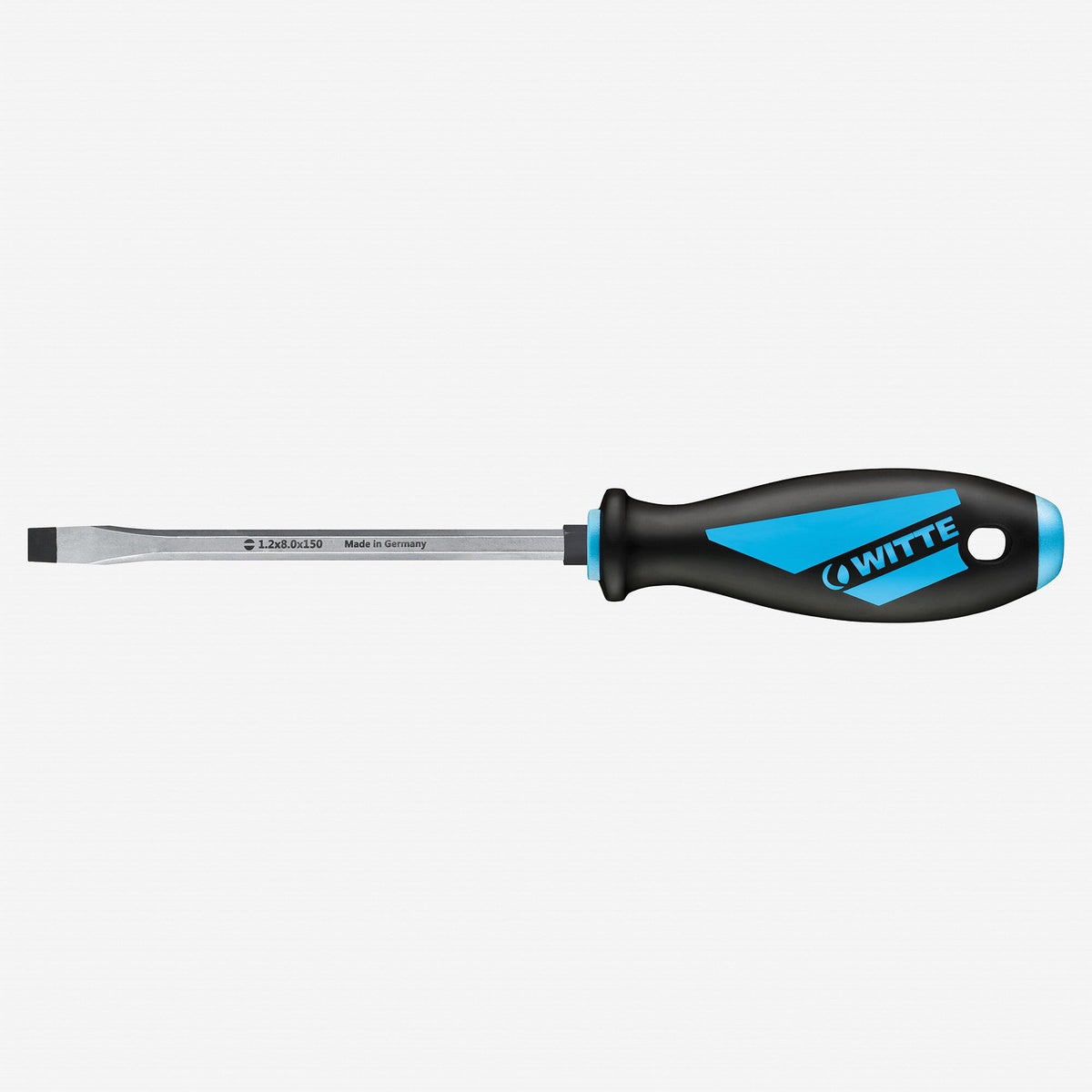Witte Maxx Keystone Slotted Screwdriver with Hex Bolster, 6.5 x 125mm - WT53012 - KC Tool