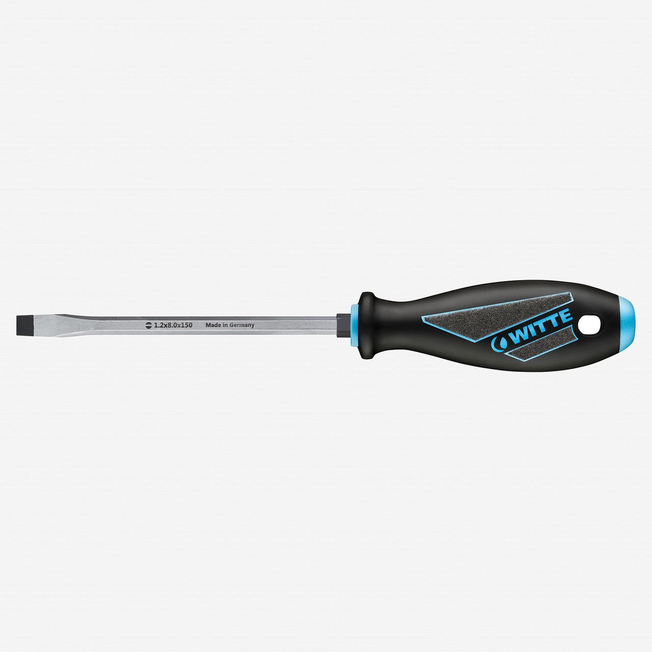 Witte Maxx Plus Keystone Slotted Screwdriver with Hex Bolster, 6.5 x 150 mm - WT63012 - KC Tool