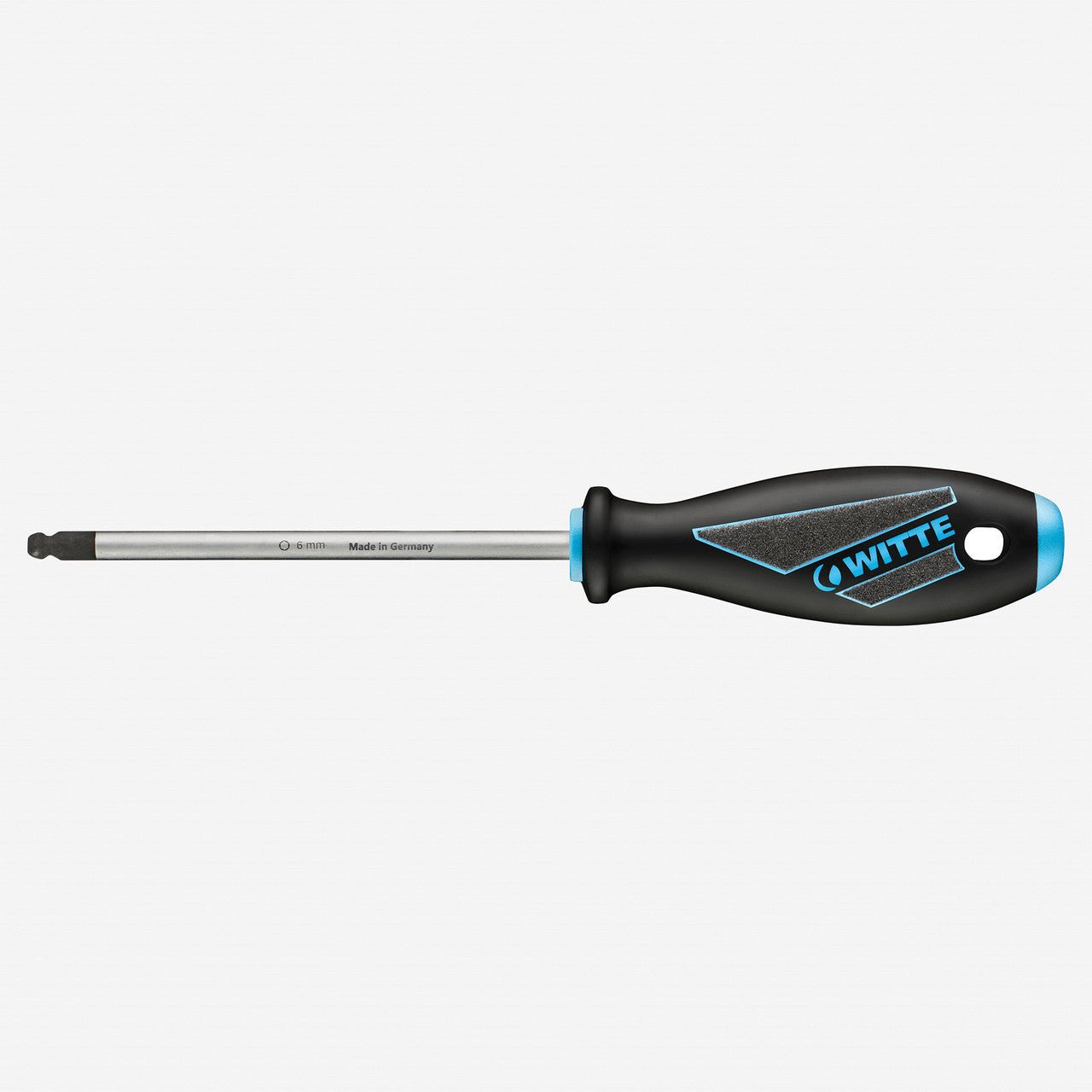 Witte Maxx Plus Metric Ball End Hex Screwdriver, 6.0 x 125mm - WT63054 - KC Tool