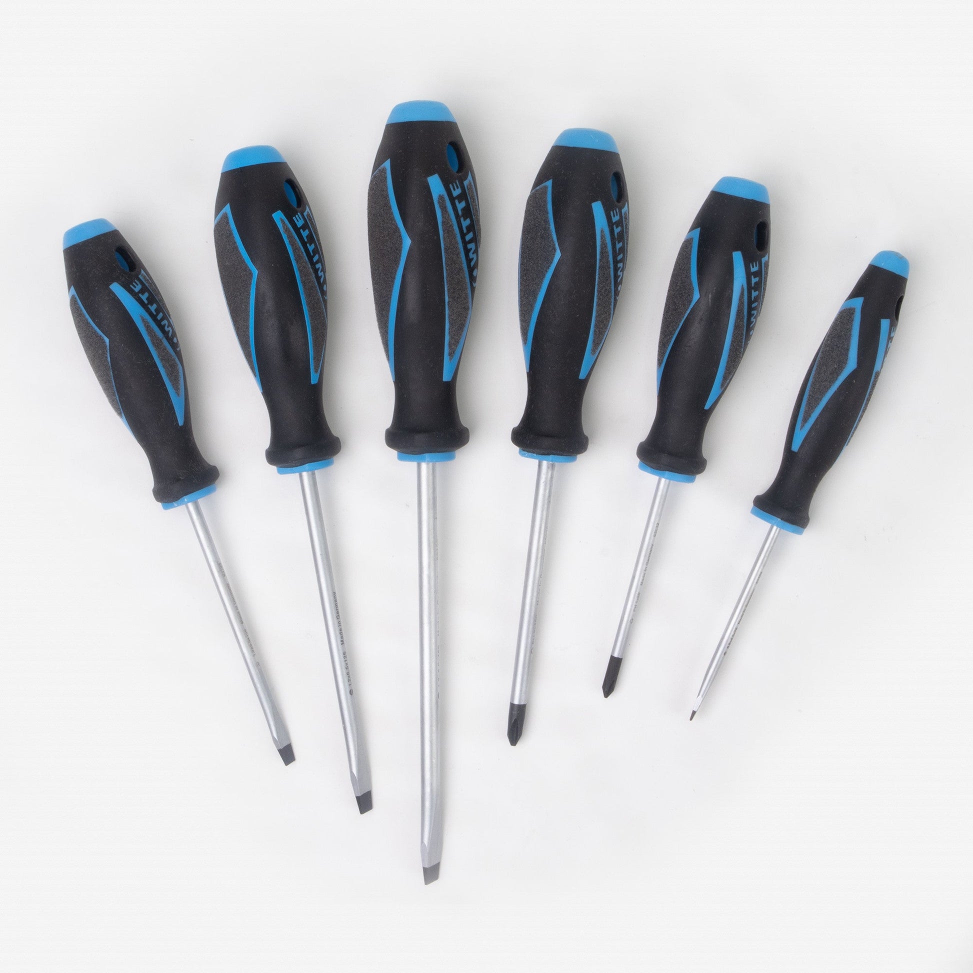 Witte Maxx Plus Slotted and Phillips Screwdriver Set, 6 Pieces, Large - WT663864 - KC Tool