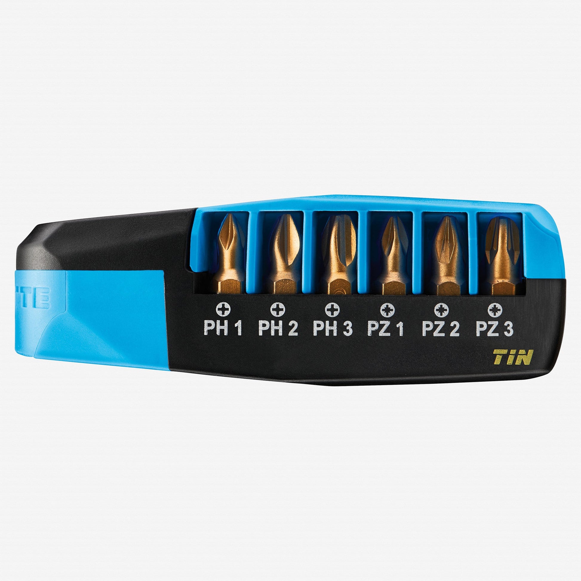Witte Maxx Ratchdrive All-in-one Phillips/Pozidriv Titanium-Nitride Bit Set, 7 Pieces - WT25104 - KC Tool