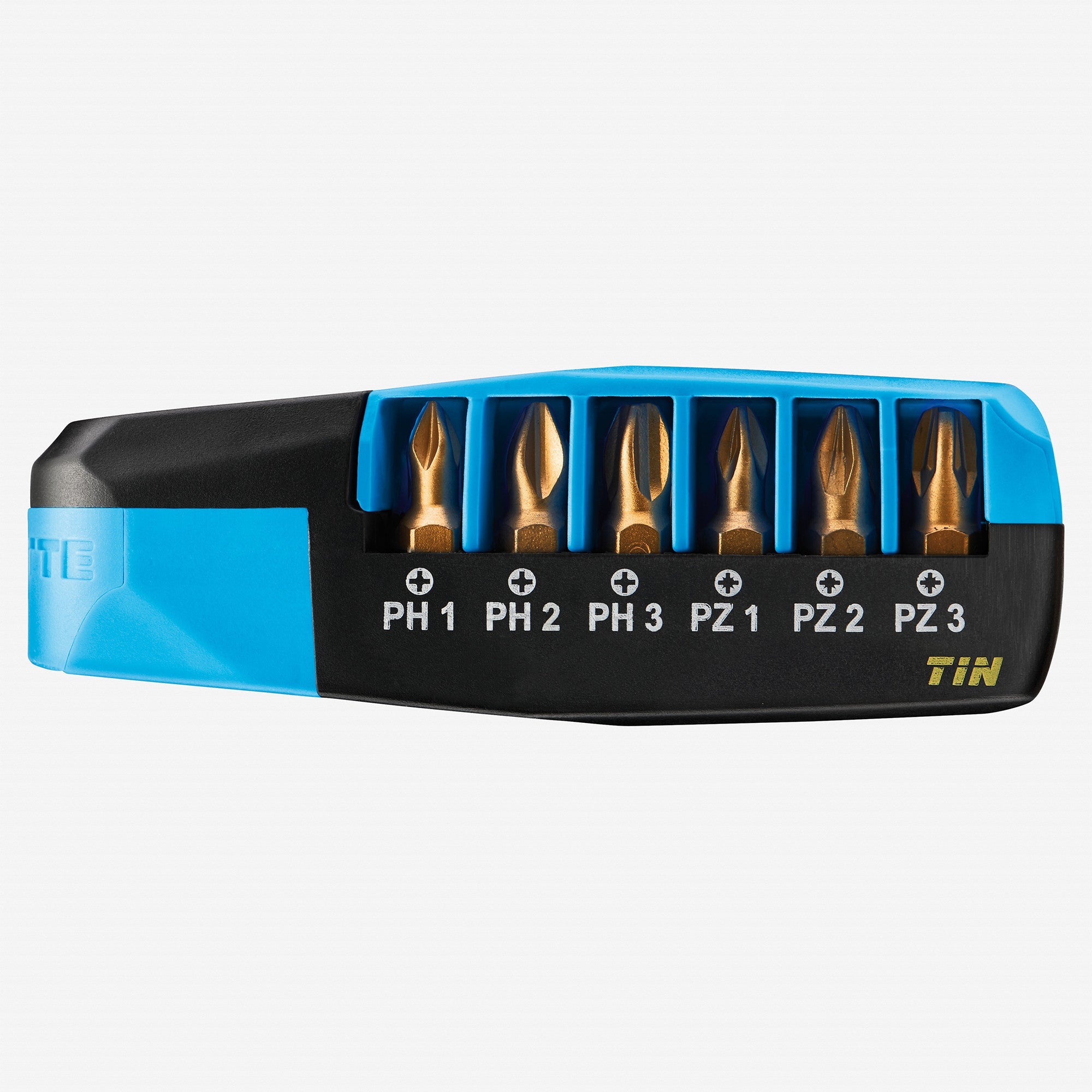 Witte Maxx Ratchdrive All-in-one Phillips/Pozidriv Titanium-Nitride Bit Set, 7 Pieces - WT25104 - KC Tool