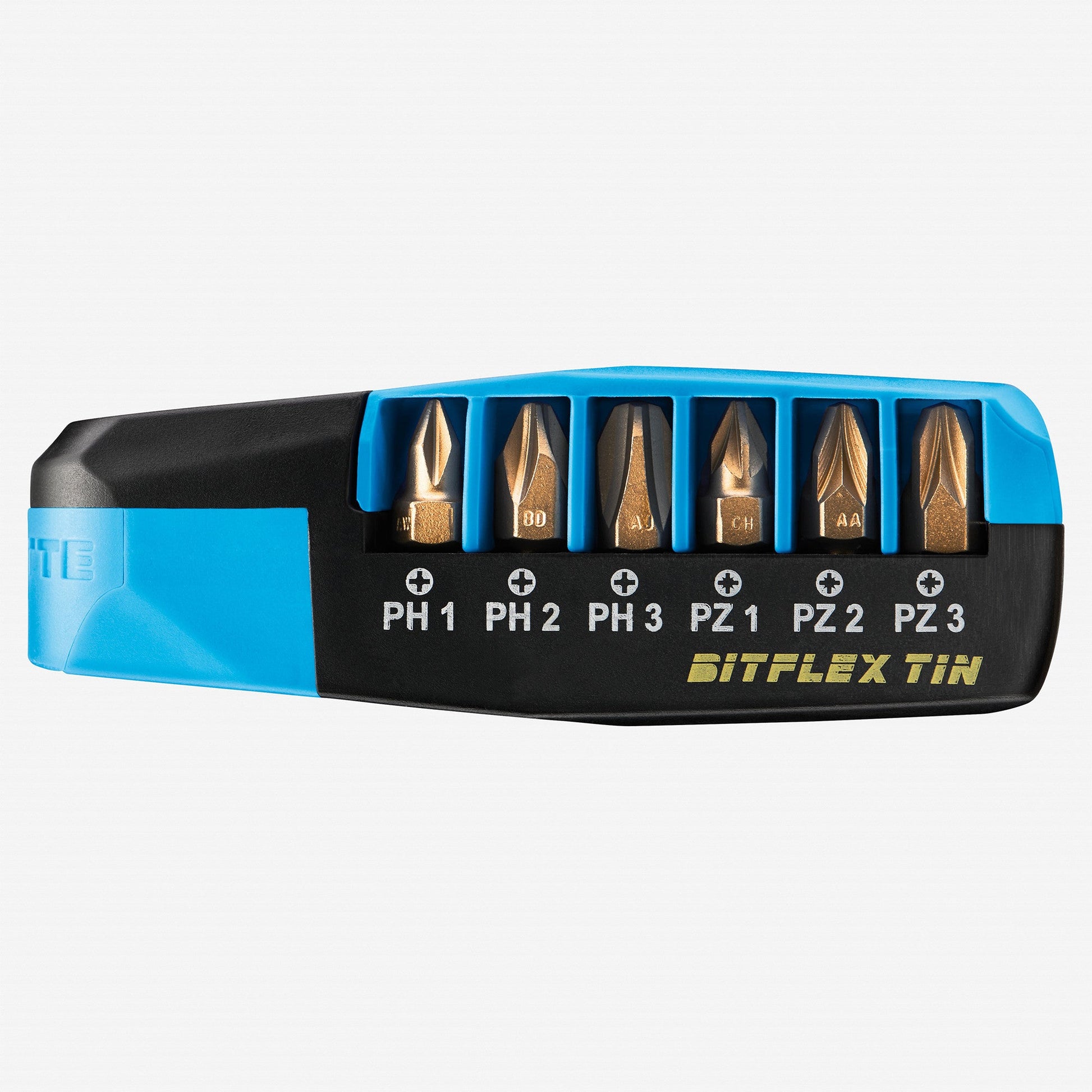 Witte Maxx Ratchdrive All-in-one Phillips/Pozidriv Titanium-Nitride Bitflex Set, 7 Pieces - WT25105 - KC Tool