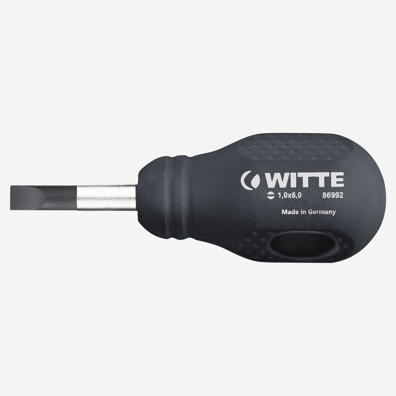 Witte Maxx Slotted Stubby Screwdriver, 8.0 x 25mm - WT86993 - KC Tool