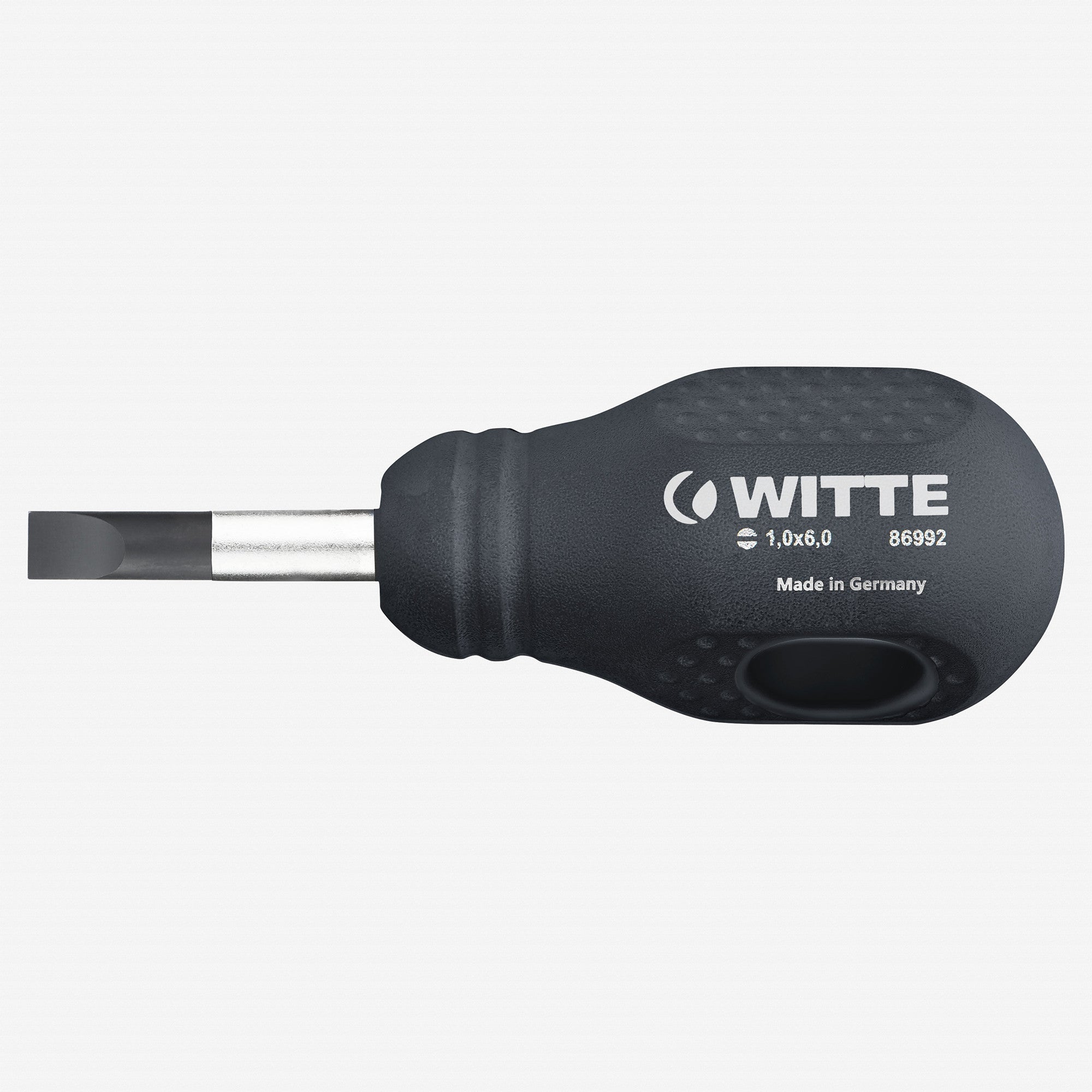 Witte Maxx Slotted Stubby Screwdriver, 8.0 x 25mm - WT86993 - KC Tool