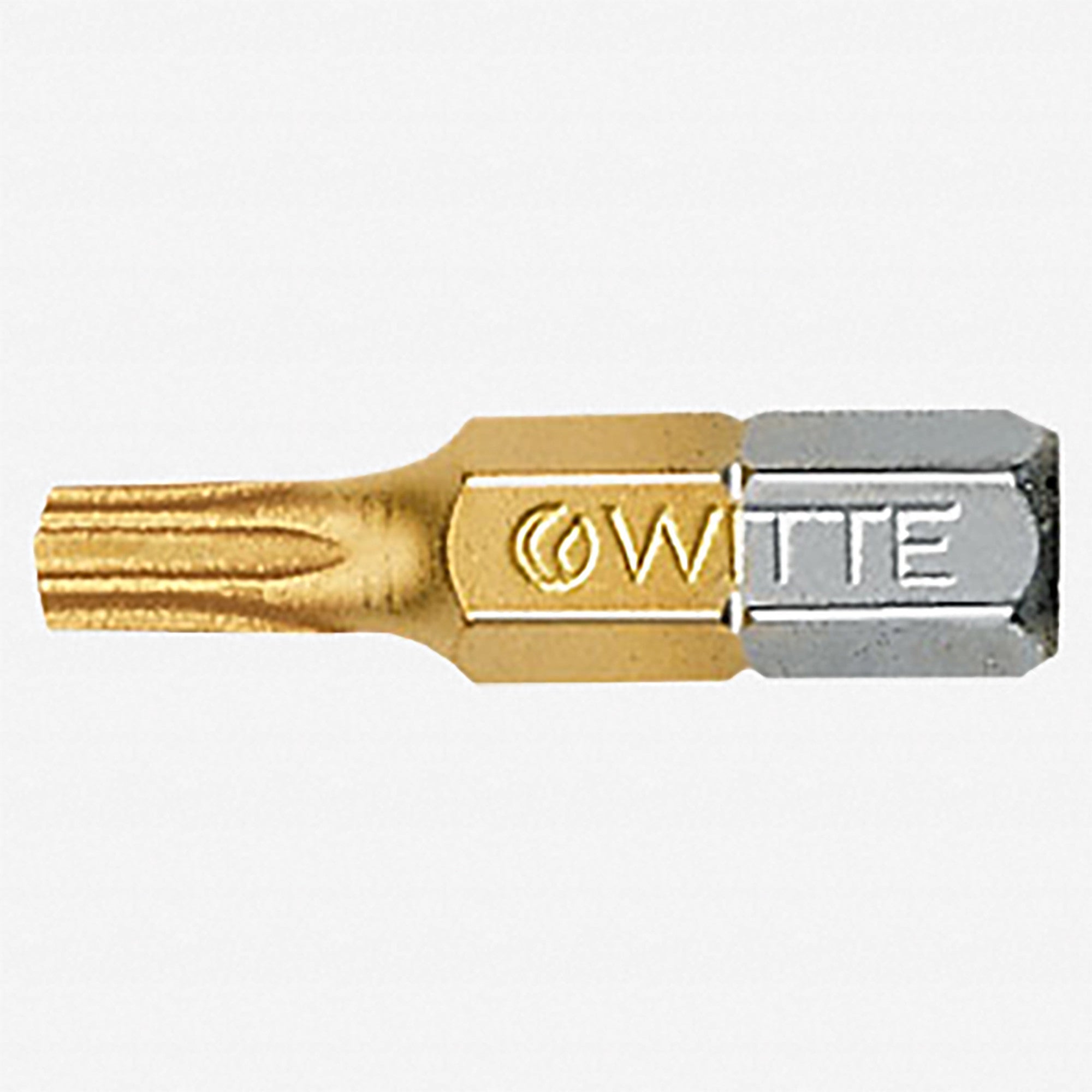 Witte Maxx Titanium-Nitride Security TORX® Bit, T10s x 25mm - WT29593 - KC Tool