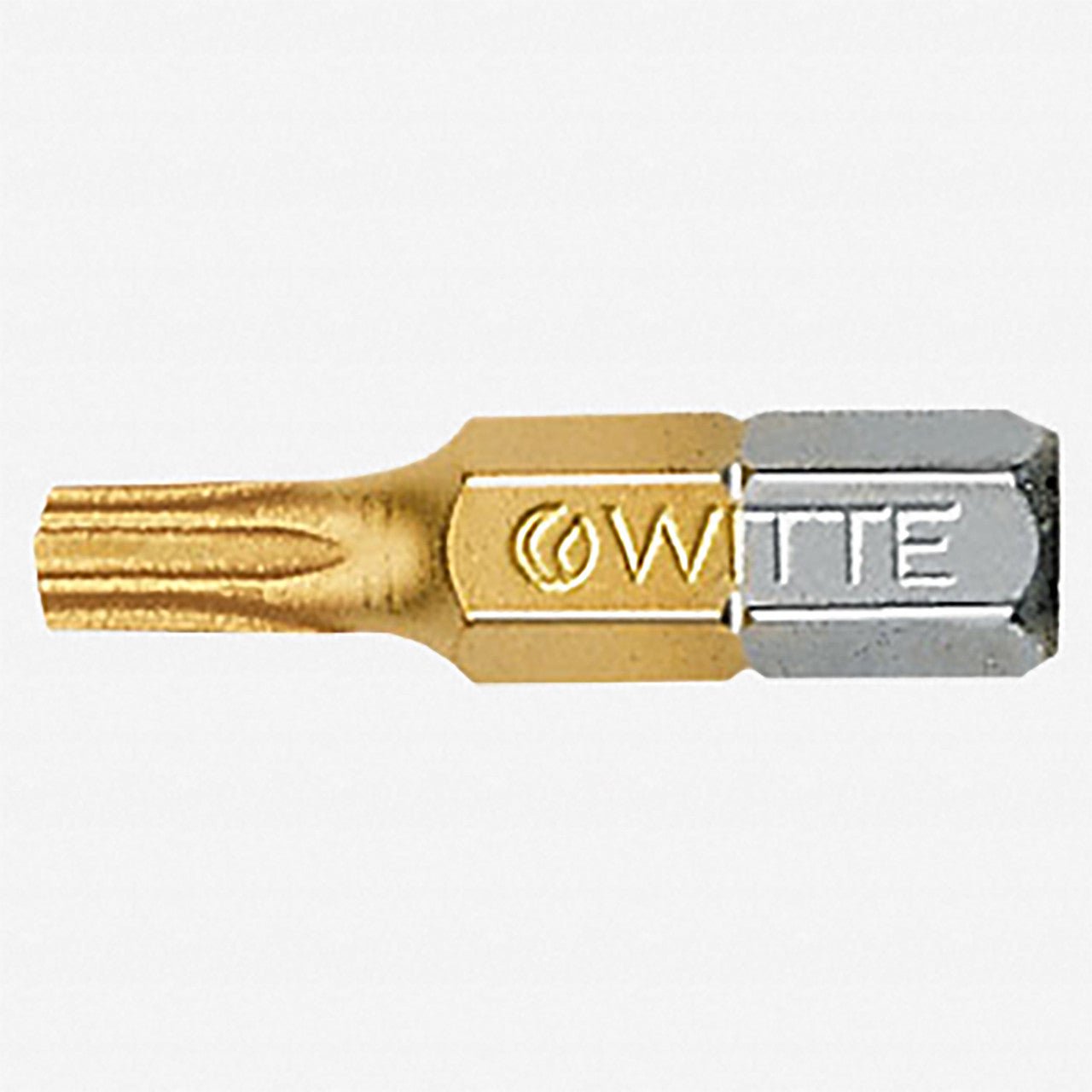 Witte Maxx Titanium - Nitride Security Torx Bit, T15s x 25mm - WT29594 - KC Tool
