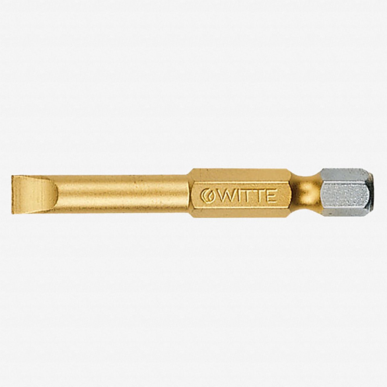 Witte Maxx Titanium - Nitride Slotted Bit, 1.2 x 6.5 x 50mm - WT27534 - KC Tool