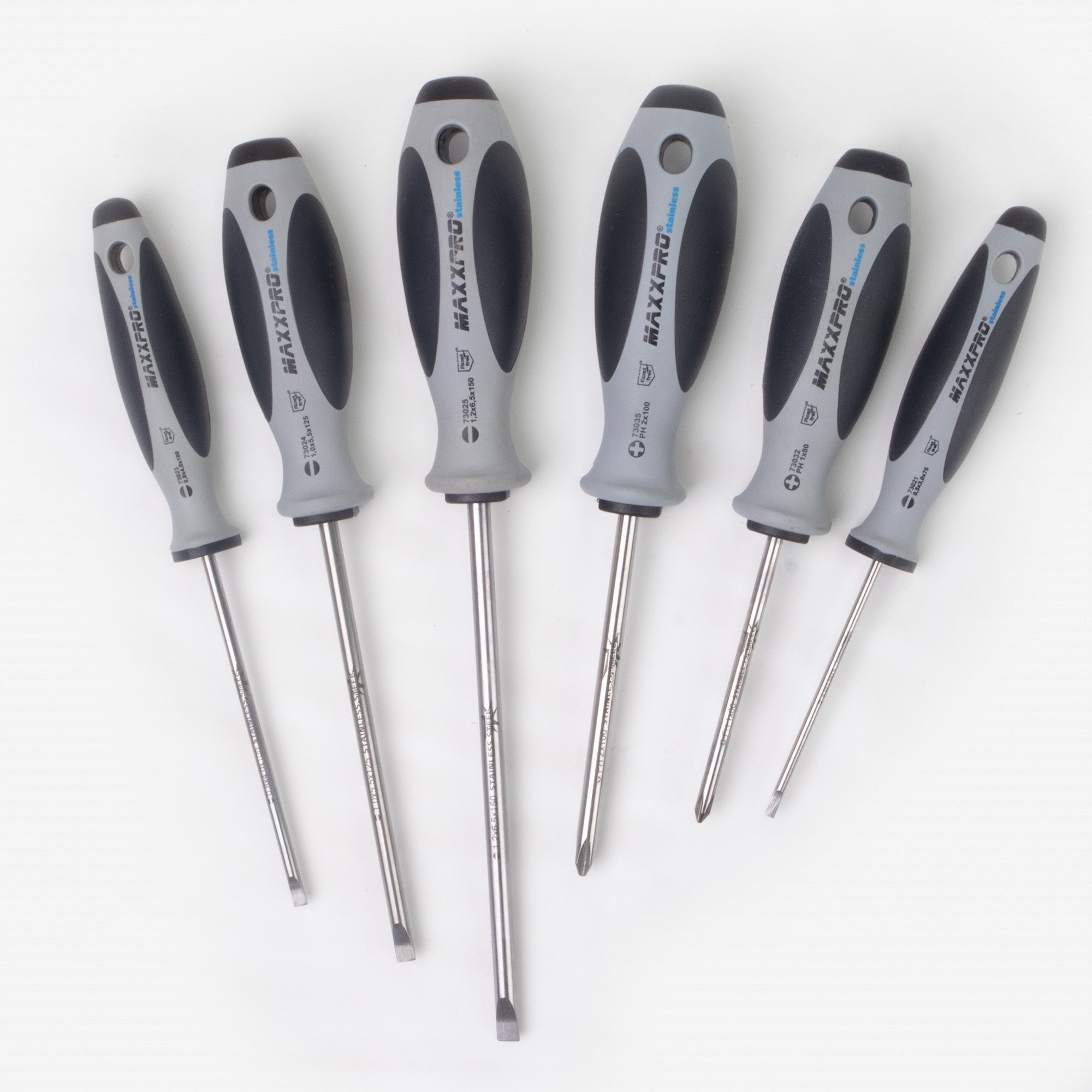 Witte MaxxPro Stainless Slotted and Phillips Screwdriver Set, 6 Pieces - WT670007 - KC Tool