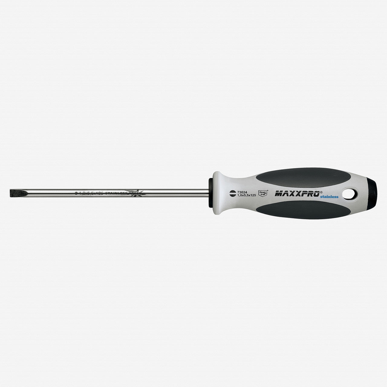 Witte MaxxPro Stainless Slotted Screwdriver, 3.0 x 75mm - WT73021 - KC Tool