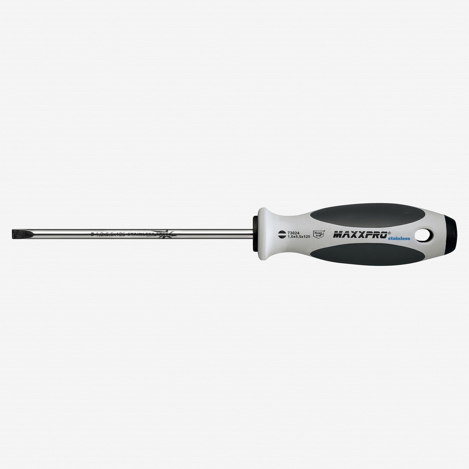 Witte MaxxPro Stainless Slotted Screwdriver, 5.5 x 125mm - WT73024 - KC Tool