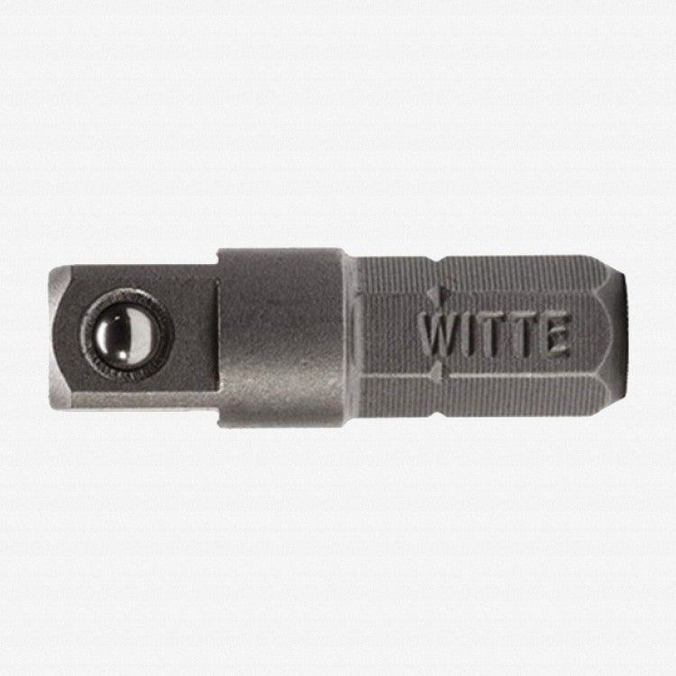 Witte Pro Bit Adapter 1/4" Square to 1/4" Hex - WT26298 - KC Tool