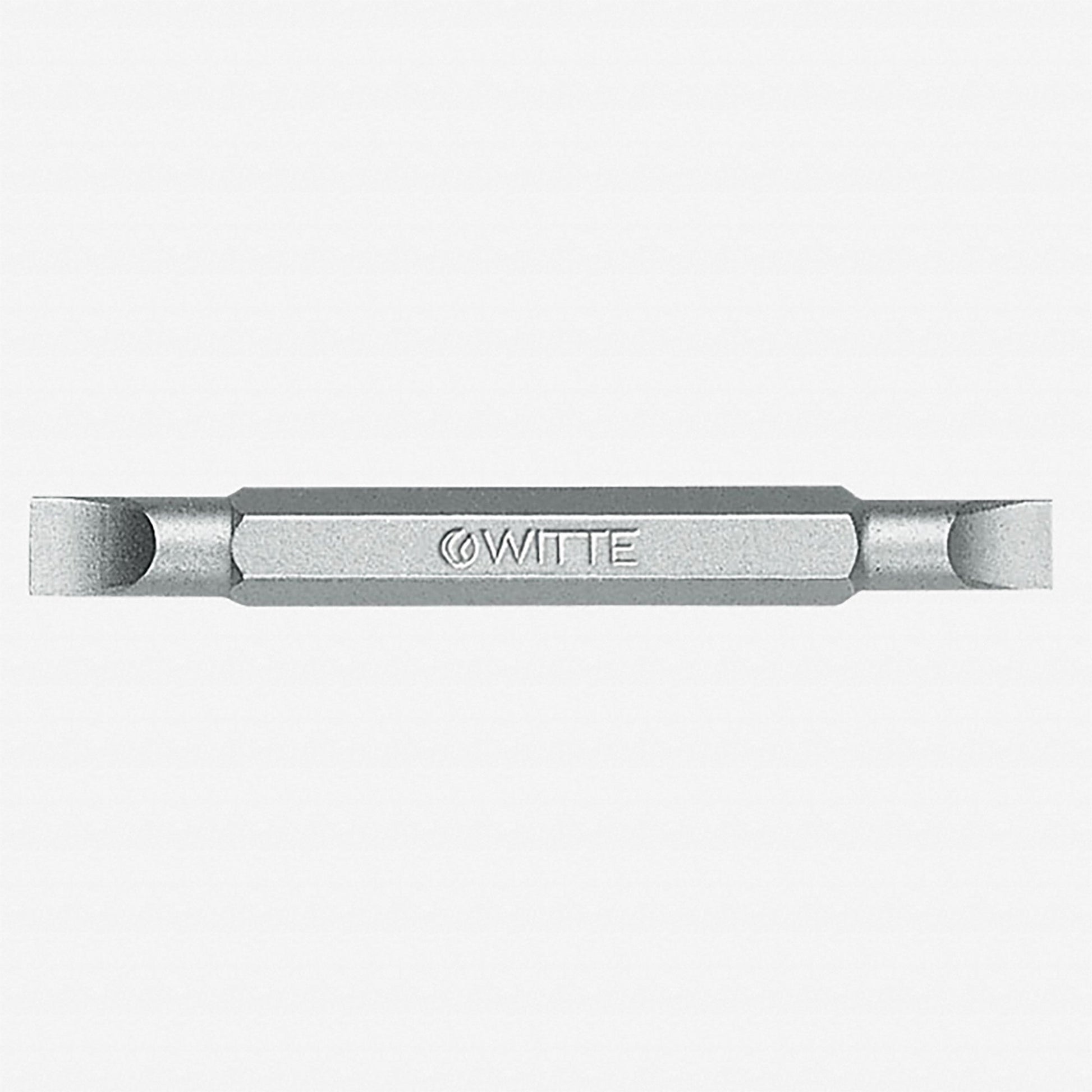 Witte Pro Double-ended Slotted Bit, 0.5 x 3.0 + 0.6 x 4.5 x 60mm - WT29007 - KC Tool