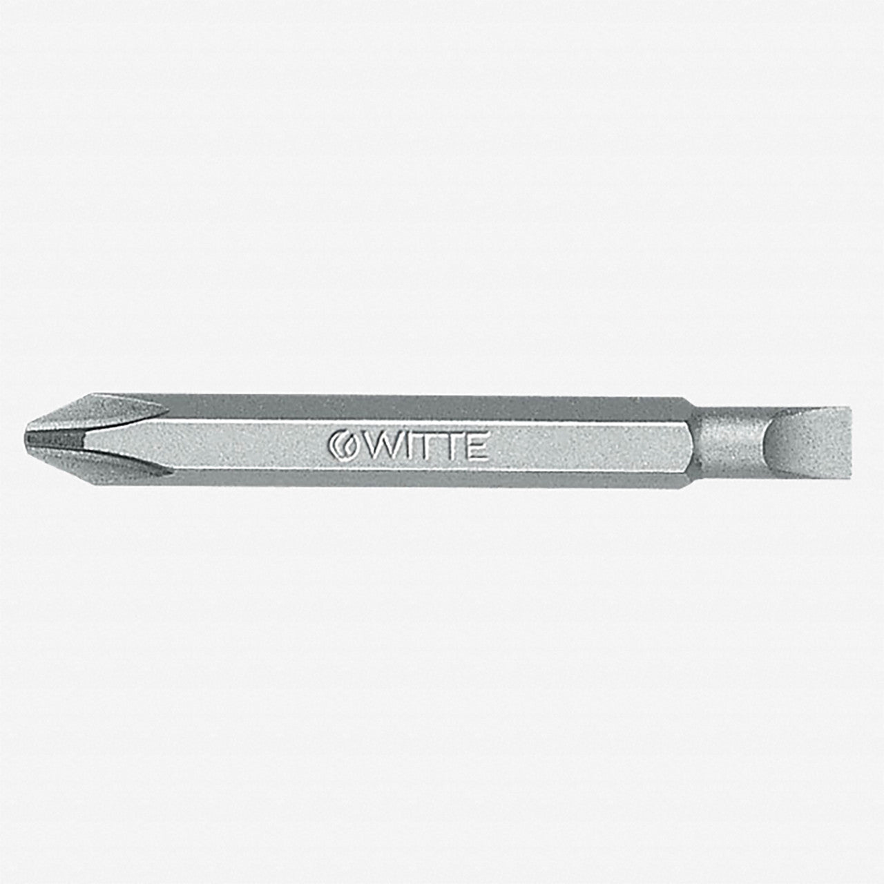 Witte Pro Double - ended Slotted/Phillips Bit, 3 + 1.0 x 6.0 x 60mm - WT29003 - KC Tool