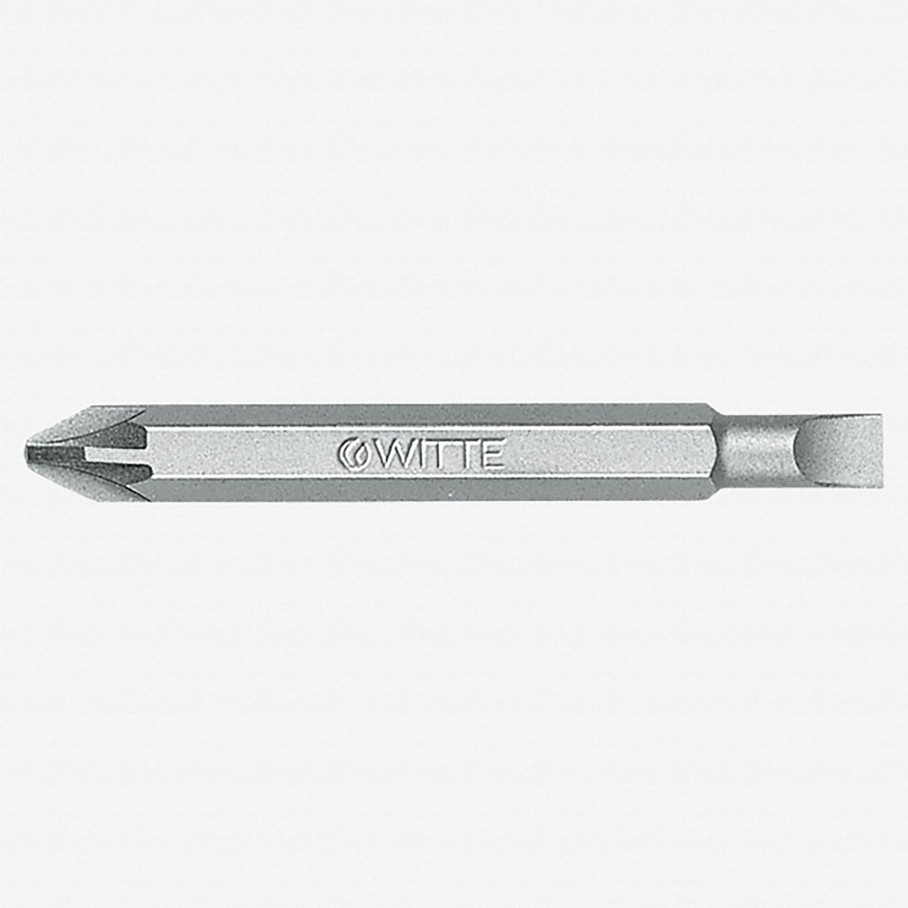 Witte Pro Double - ended Slotted/Pozidriv Bit, 2 + 0.8 x 5.5 x 60mm - WT29005 - KC Tool