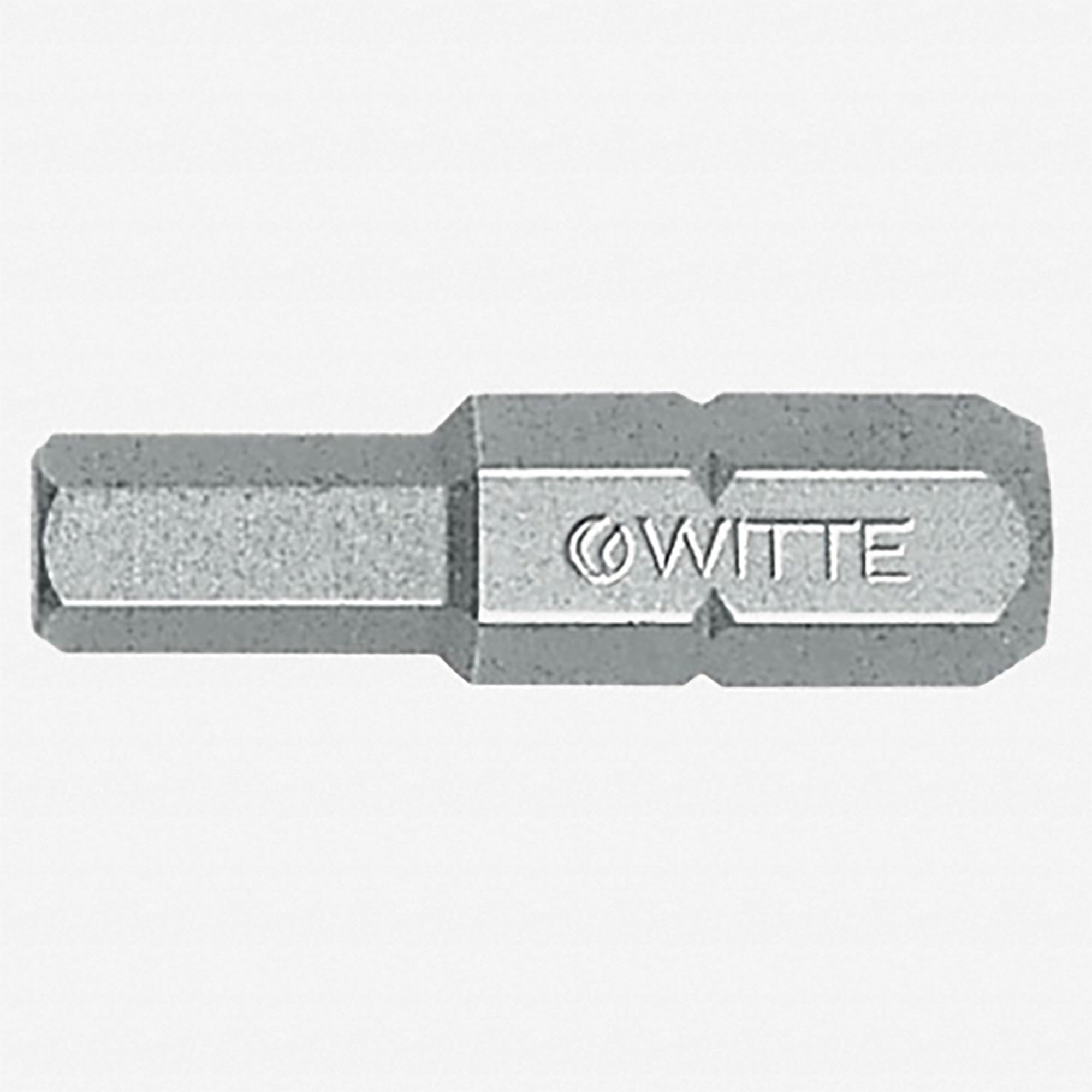Witte Pro Hex Bit, 5/16" Drive, 6.0 x 30mm - WT27853 - KC Tool