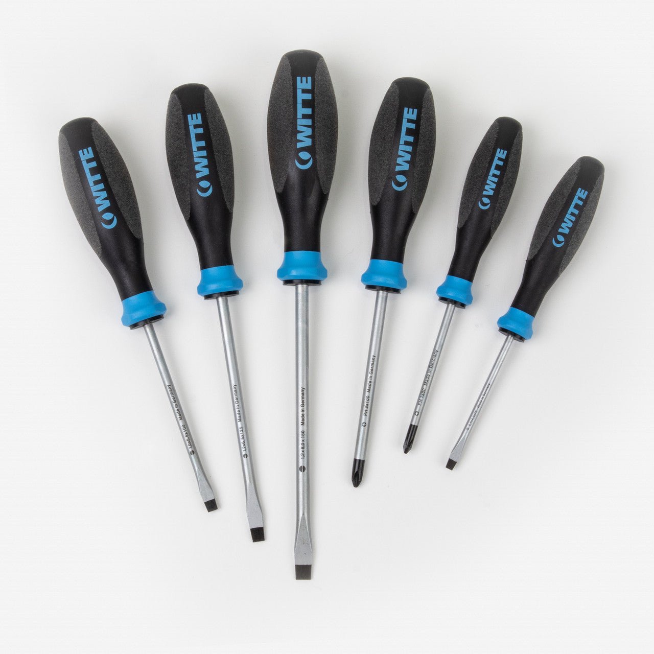 Witte Pro Plus Slotted and Phillips Screwdriver Set, 6 Pieces - WT670063 - KC Tool