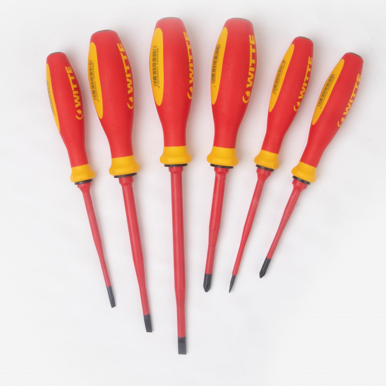 Witte Pro VDE Slim Slotted and Phillips Screwdriver Set, 6 Pieces - WT670082 - KC Tool