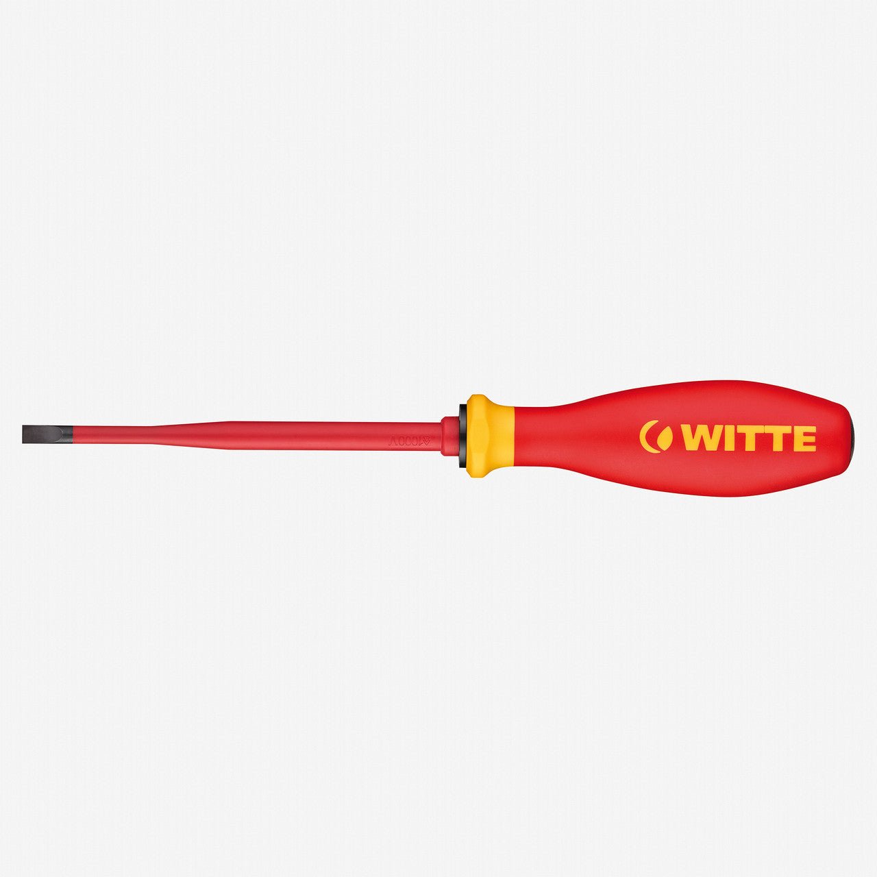 Witte Pro VDE Slim Slotted Screwdriver, 6.5 x 150mm - WT76016 - KC Tool