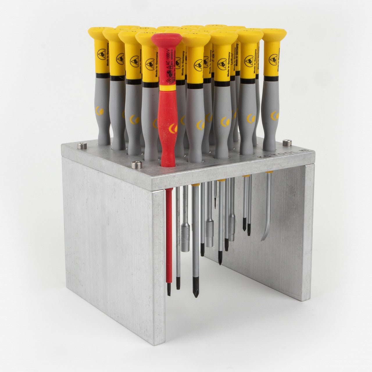 Witte x KCT Precision ESD Screwdriver Set w/ KC Tool Bench Top Stand, 23 Pieces - KCT8327 - KC Tool