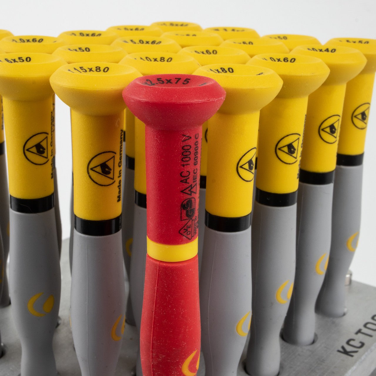 Witte x KCT Precision ESD Screwdriver Set w/ KC Tool Bench Top Stand, 23 Pieces - KCT8327 - KC Tool